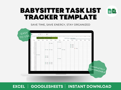 Babysitter To Do List Template Nanny To Do List Template Caregiver Planner