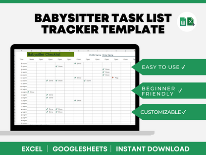 Babysitter To Do List Template Nanny To Do List Template Caregiver Planner