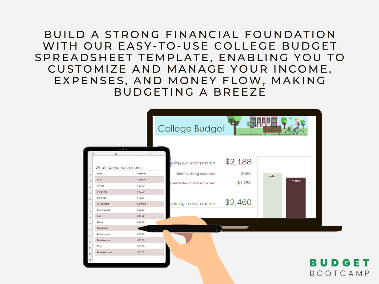 College Budget Spreadsheet