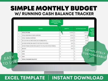 Monthly Budget Template Google Sheets