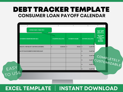 Excel debt tracker