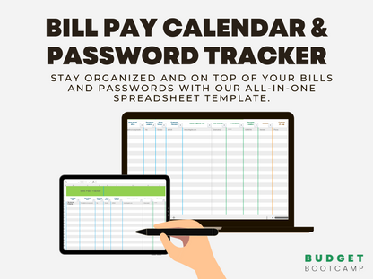 Bills tracker template spreadsheet, bills tracker template Google sheets, monthly bills, monthly bill organizer, monthly bill tracker, monthly bills template, monthly bill organizer password spreadsheet template, Google sheets password spreadsheet, Excel