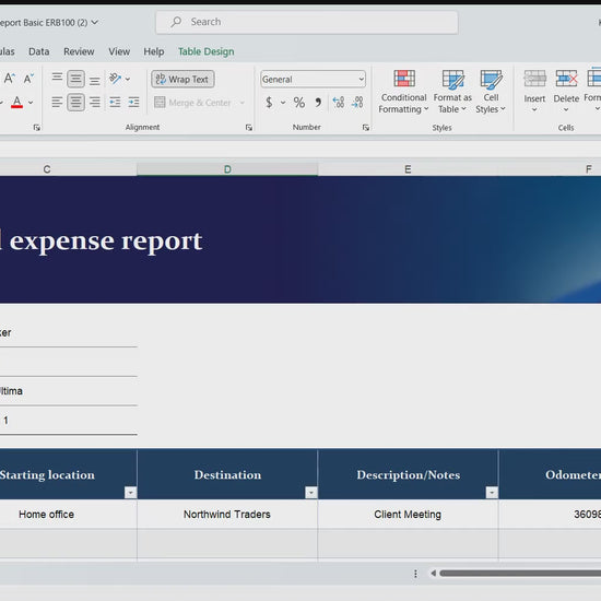 mileage tracker template excel