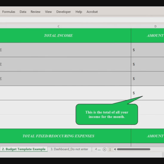 Monthly Budget Template Excel Spreadsheet