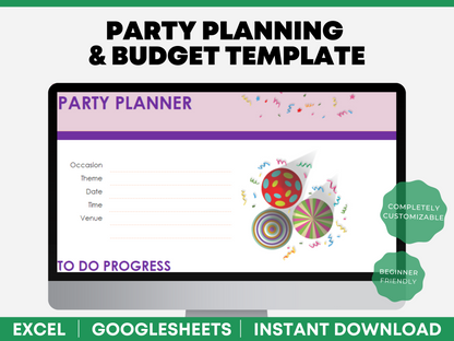 bachelorette party budget template