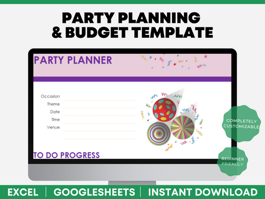 bachelorette party budget template