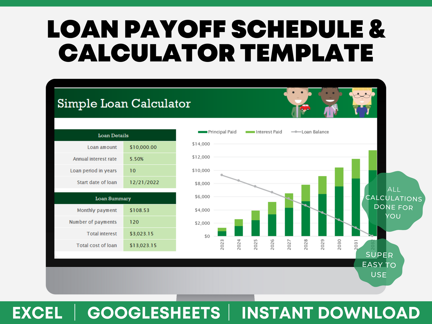 Amortization Calculator Loan Payoff Calculator Excel Loan Payoff Calculator