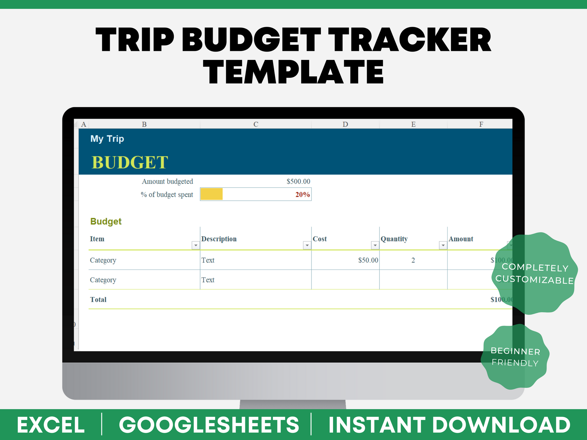 Vacation Budget Template