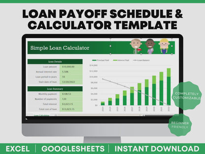 Amortization Calculator Loan Payoff Calculator Excel Loan Payoff Calculator