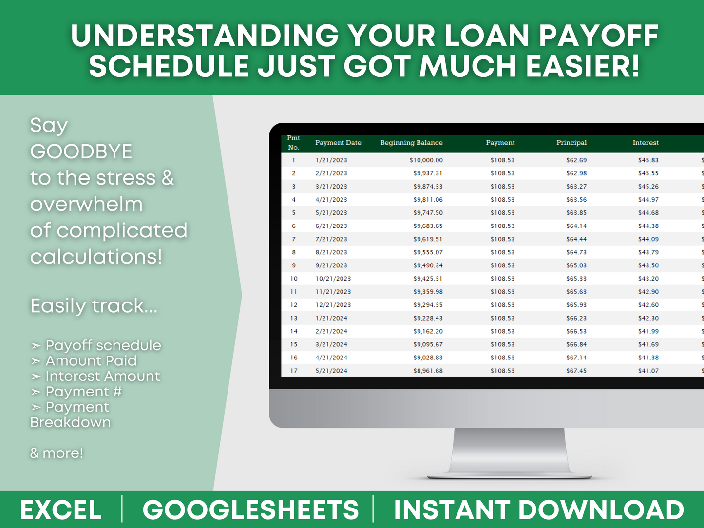 Amortization Calculator Loan Payoff Calculator Excel Loan Payoff Calculator