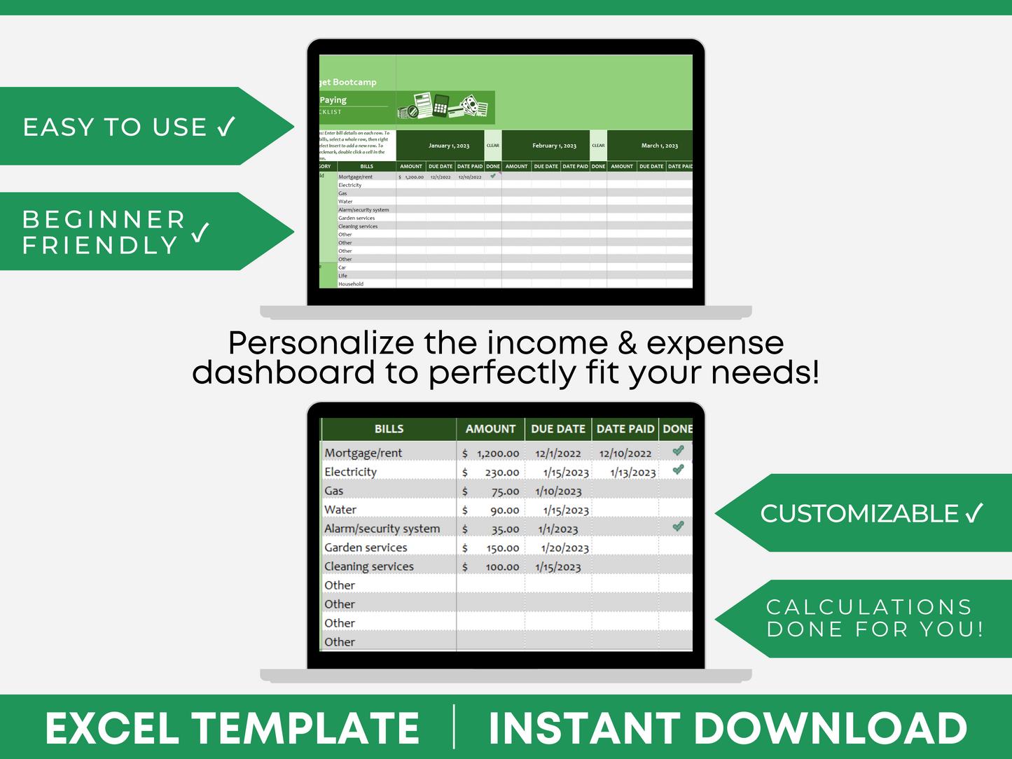 Expense tracker template expense tracker Excel expense tracker Google sheets