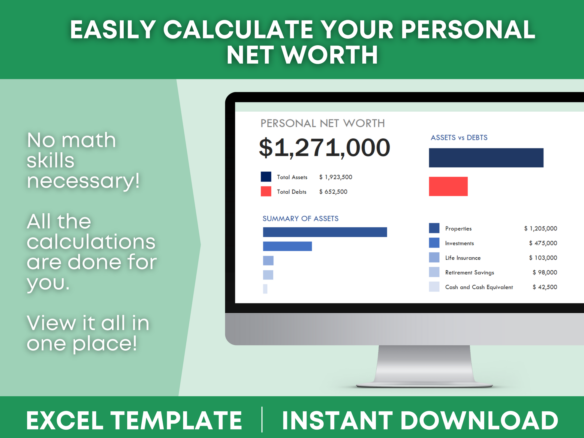 Net Worth Spreadsheet Template